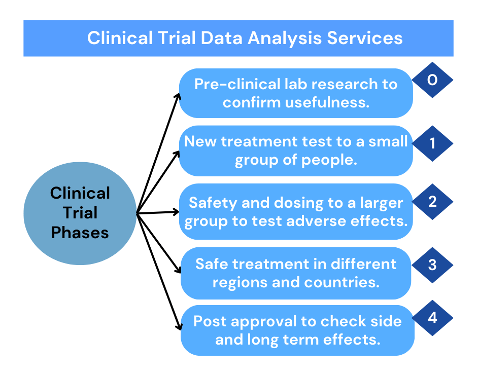 Clinical trial data analysis services