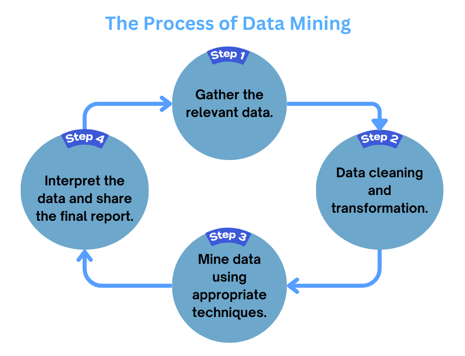 The process of data mining